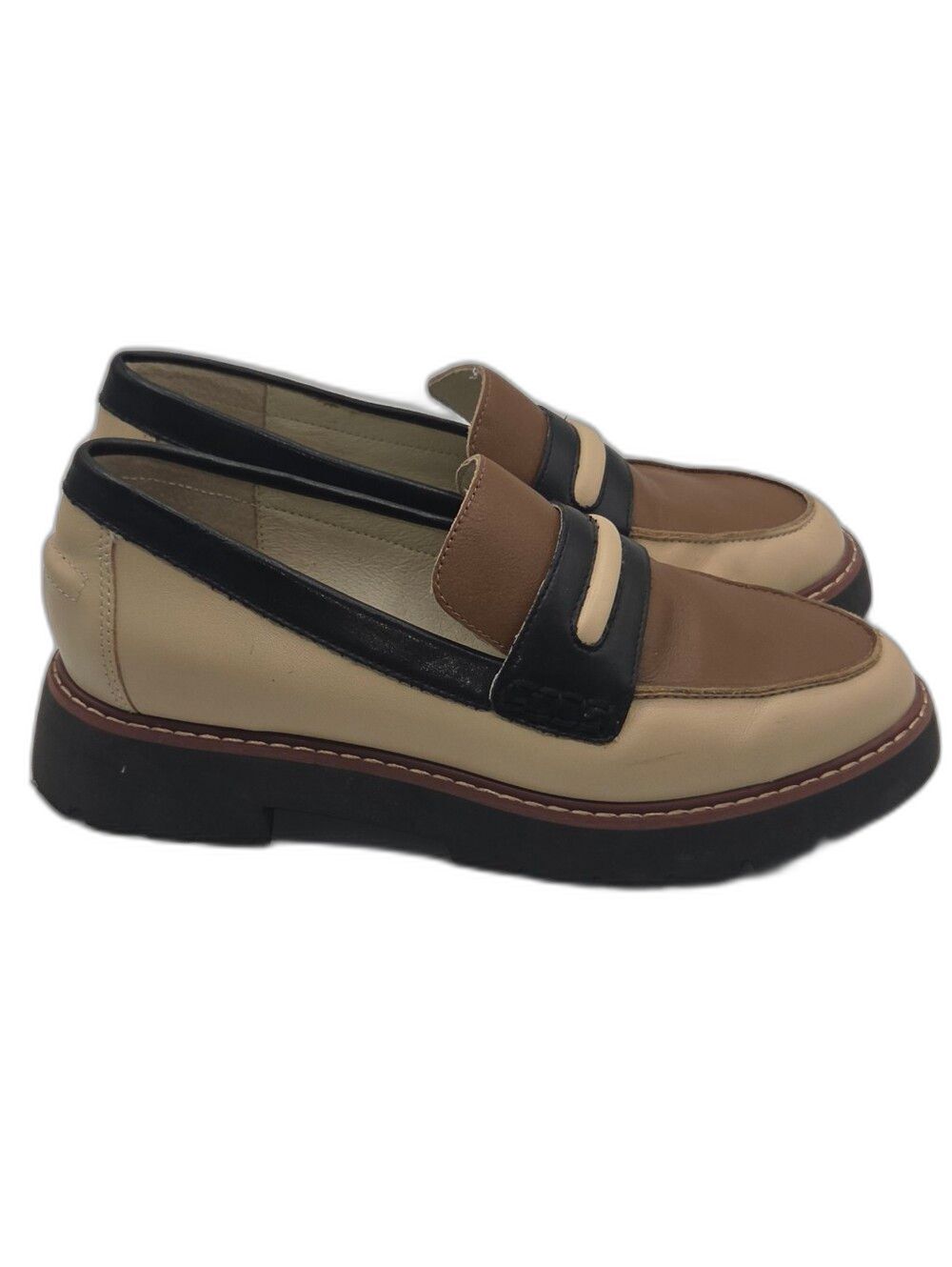 Sanctuary Women's Waverly 2.0 Color Block Loafers Size 7.5M
